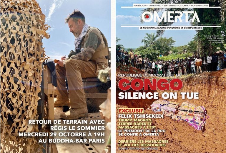 Rencontre avec Régis Le Sommier autour du numéro spécial d’Omerta: “Congo – Silence, on tue”